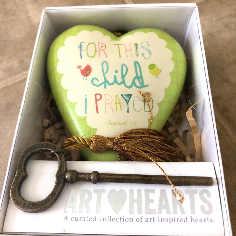 Demdaco Prayer Heart Decor Limited Edition Baby|Child Gift NWT in box